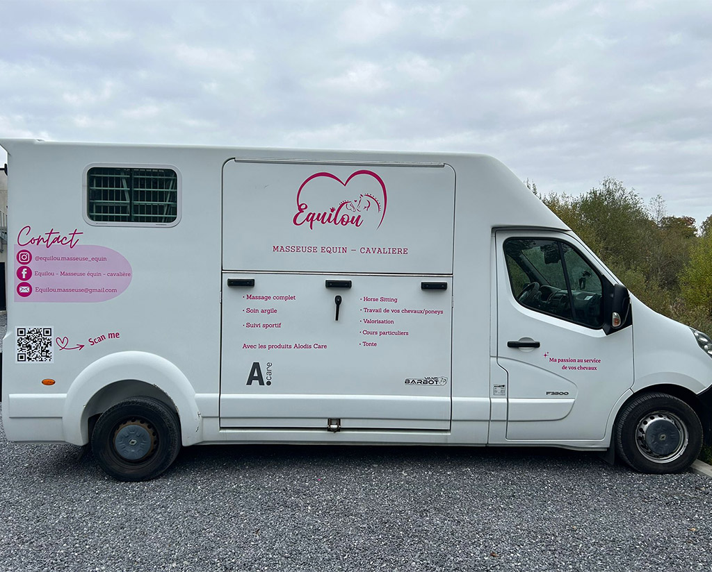 Lettrage camion utilitaire Arlon